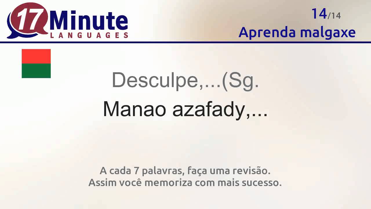 Aprender malgaxe (v&iacute;deo-aula gr&aacute;tis!)
