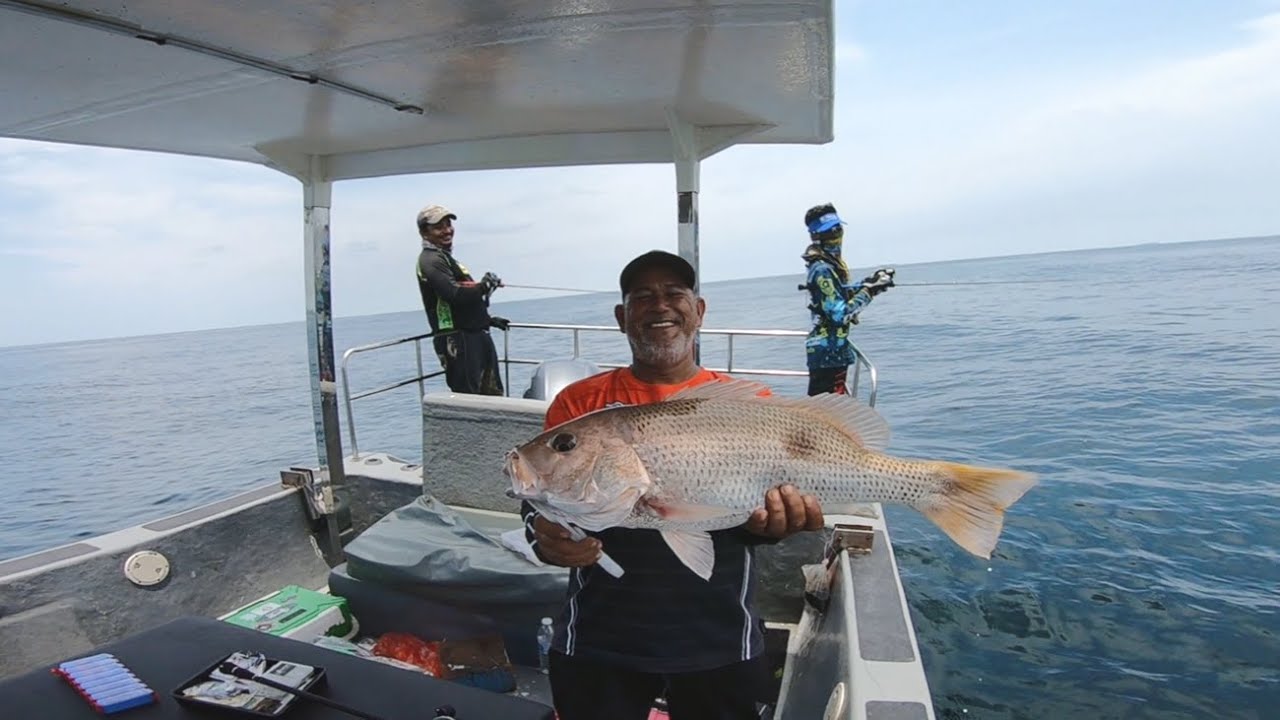 Slow Jigging Jenahak Kerapu  Karang Tinggi Slow pitch Jigging Pulau Jarak Shimano Ocea Jigger Vol 3