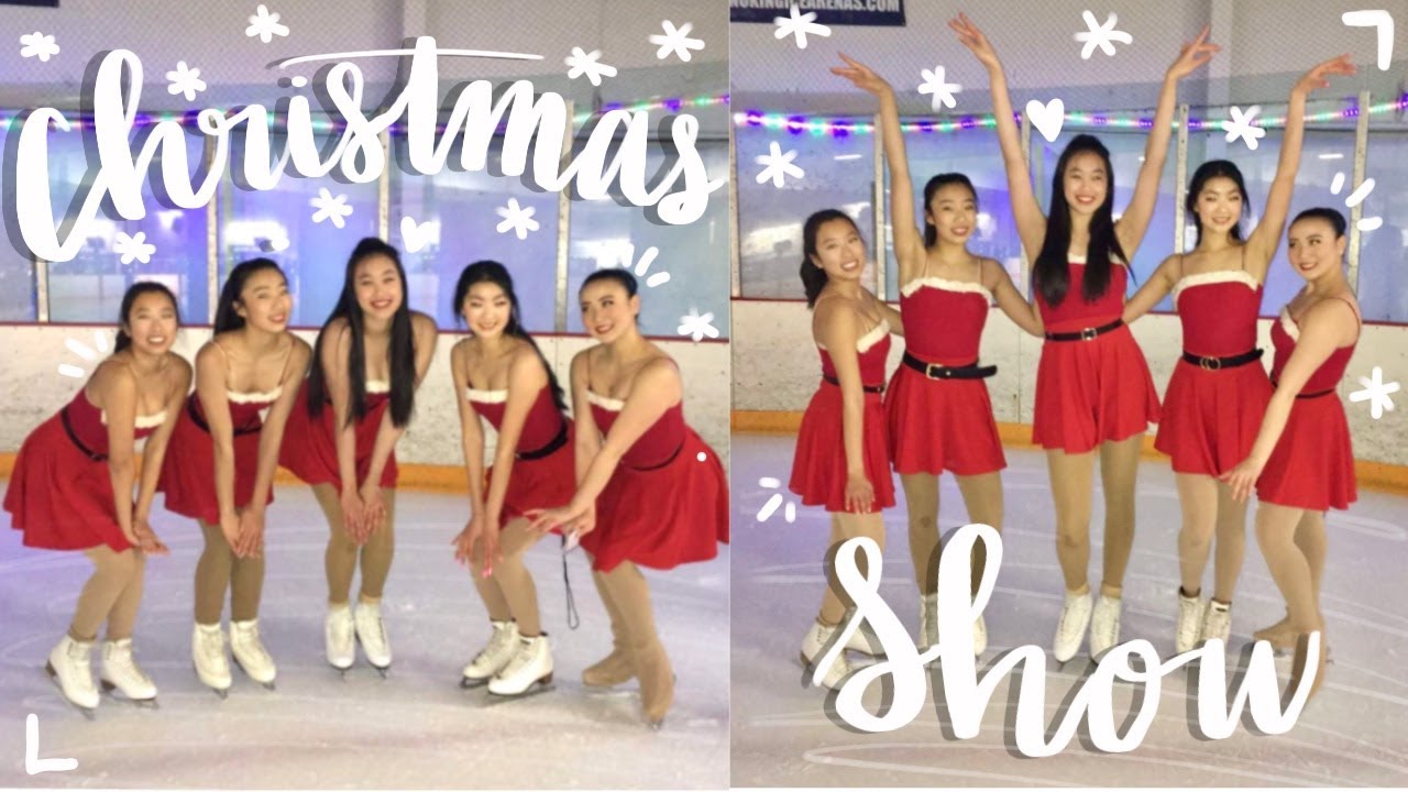 Figure skating Christmas show performances