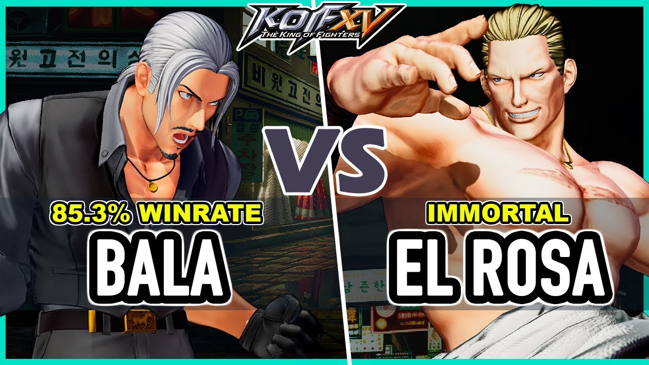 KOF XV 🔥 Bala (Robert/Dinosaur/Ángel) vs El Rosa (Geese/Dinosaur/O.Yashiro)