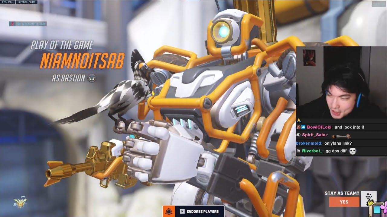 POTG! WHAT FLANKING BASTION LOOKS LIKE - BASTIONMAIN OVERWATCH 2 SEASON 7 TOP 500