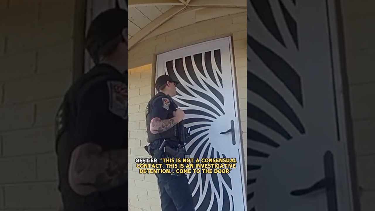 Cops Refuse to Leave Man's Property (but don't have a warrant)