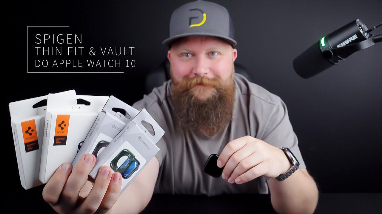Dyskretne, Proste ale Super Funkcjonalne Nakładki na Apple Watch - Etui  Spigen Thin Fit & Vault
