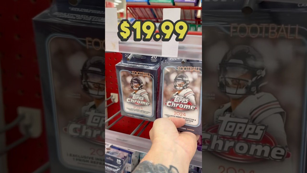 Is this 2024 Topps Chrome Football Card Hanger Box too much money? #packopening