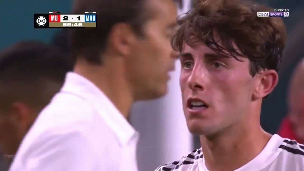 Alvaro Odriozola Debut vs Manchester United HD  01 08 2018