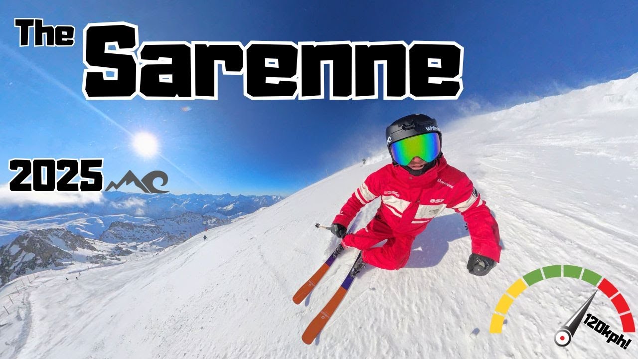 The Sarenne- longest black piste in Europe!
