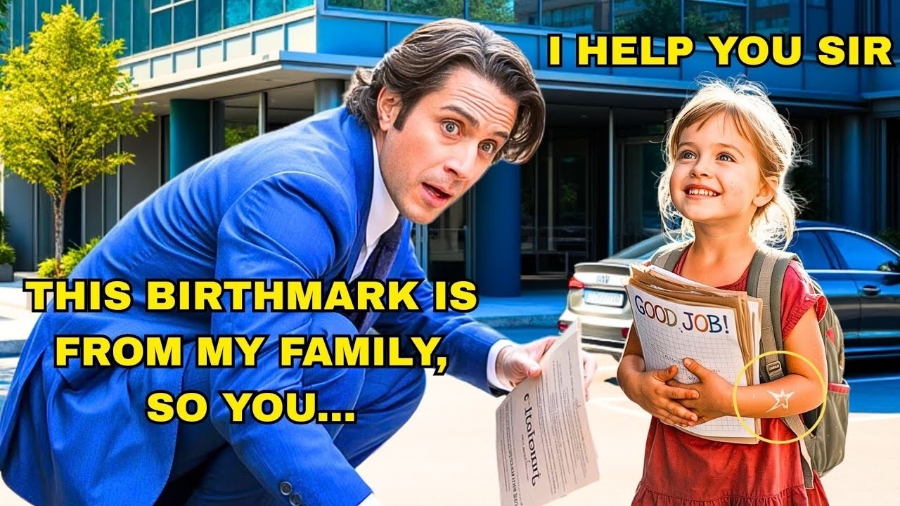 A little girl helped the sky pick up papers, until he saw her birthmark, the same as his