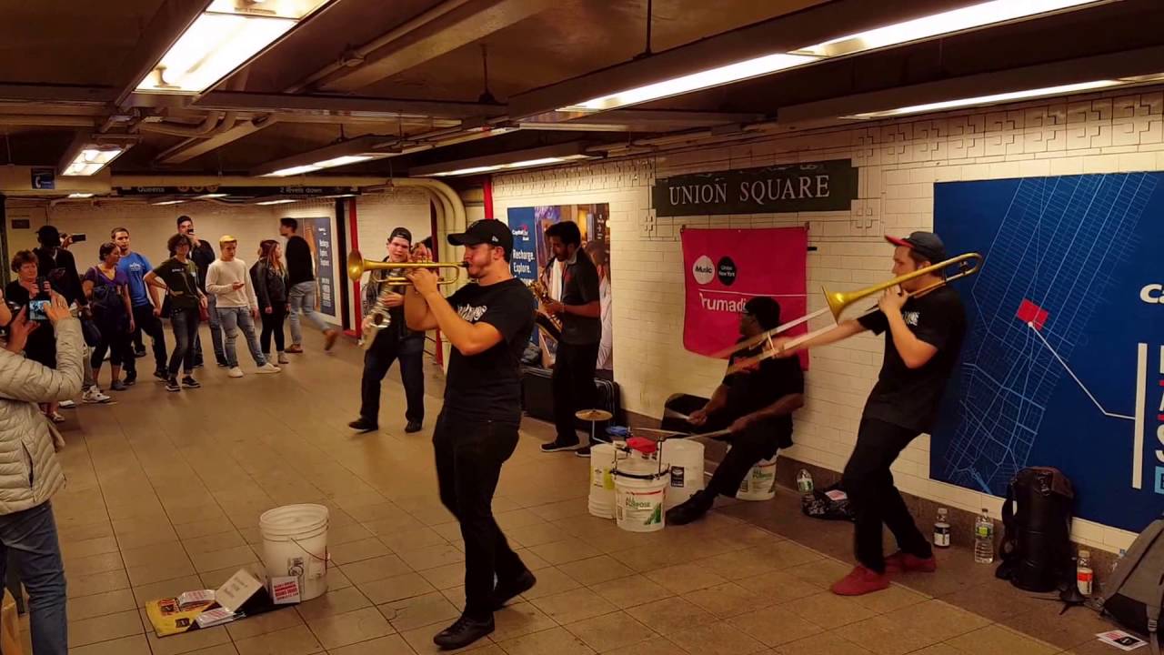 Amazing Drumadics in subway - Union Square, NYC
