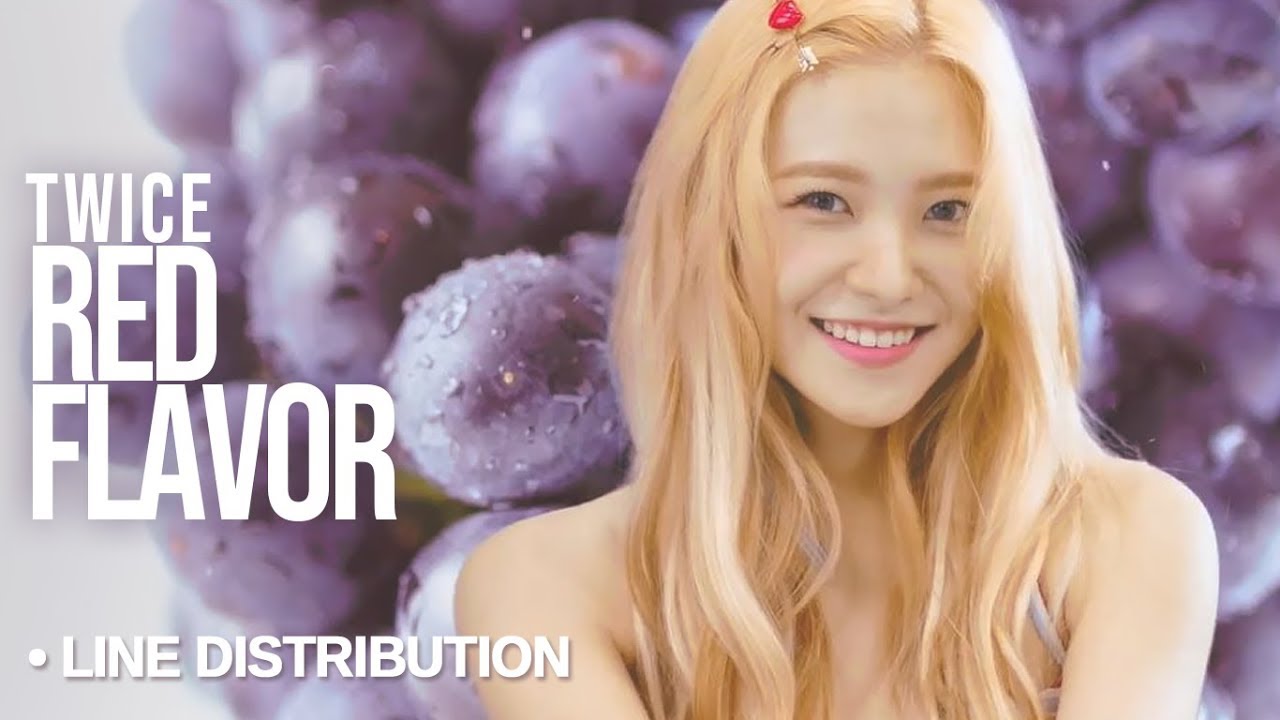 Red Velvet (레드벨벳) - Red Flavor : Line Distribution (Color Coded)
