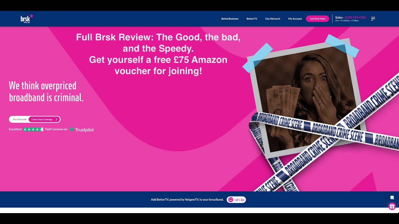 Full Brsk Broadband Review: The Good, the Bad, the Speedy & Get yourself a free £75 Amazon Voucher.