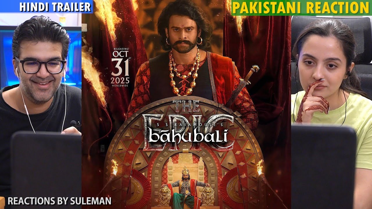 Pakistani Couple Reacts To Baahubali - The Epic Release Trailer | Hindi | Prabhas | Rana 