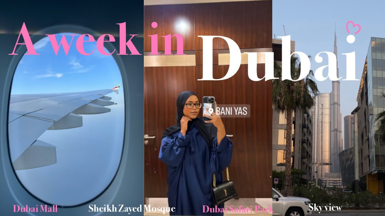 Travel Vlog ♡ First time in Dubai 🇦🇪 + road trip to Abu Dhabi, sheikh zayed mosque