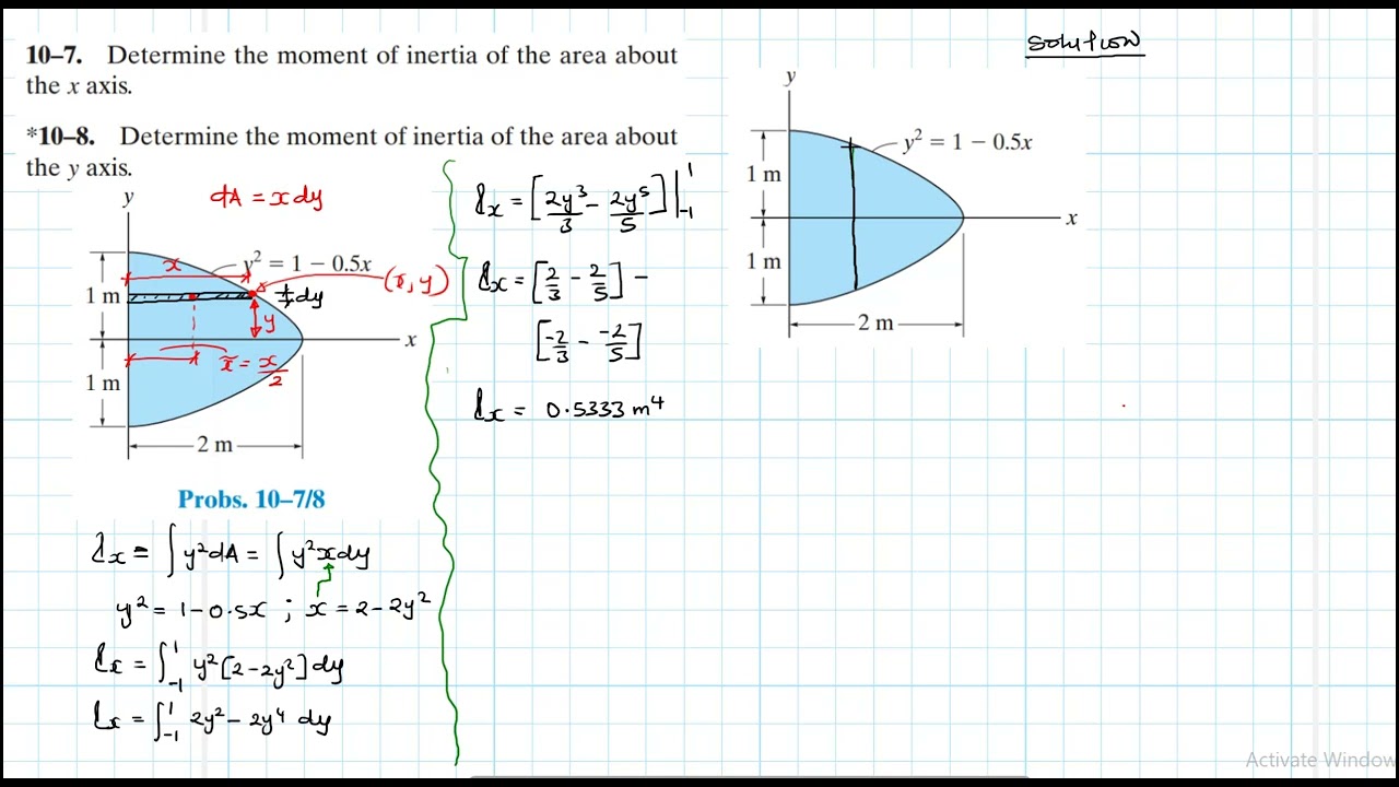 10–8 Moments of Inertia (Chapter 10: Hibbeler Statics) Benam Academy