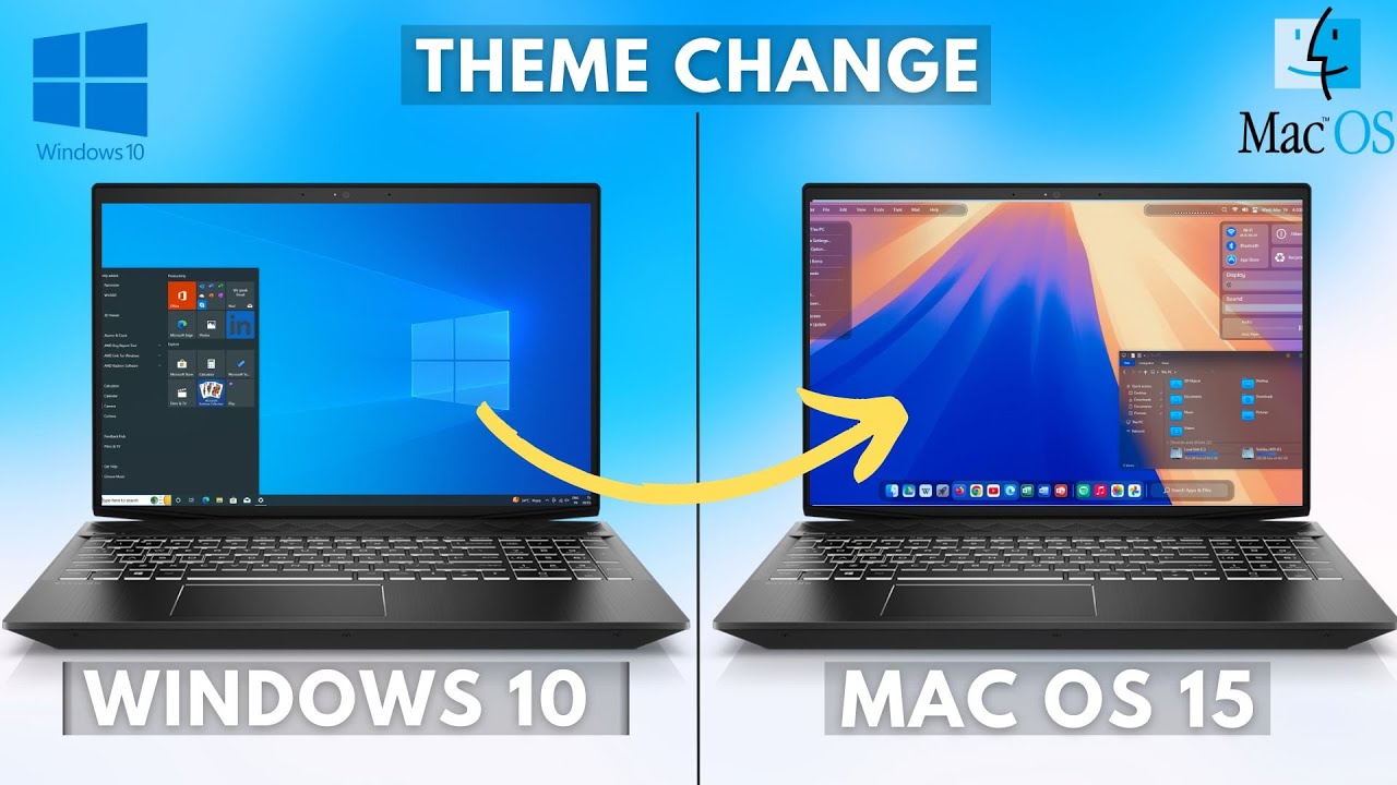 Make Windows 10 look like MAC OS 15 in 4 Minutes (2025)