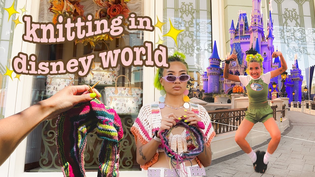 vacation project! knitting around disney world :)