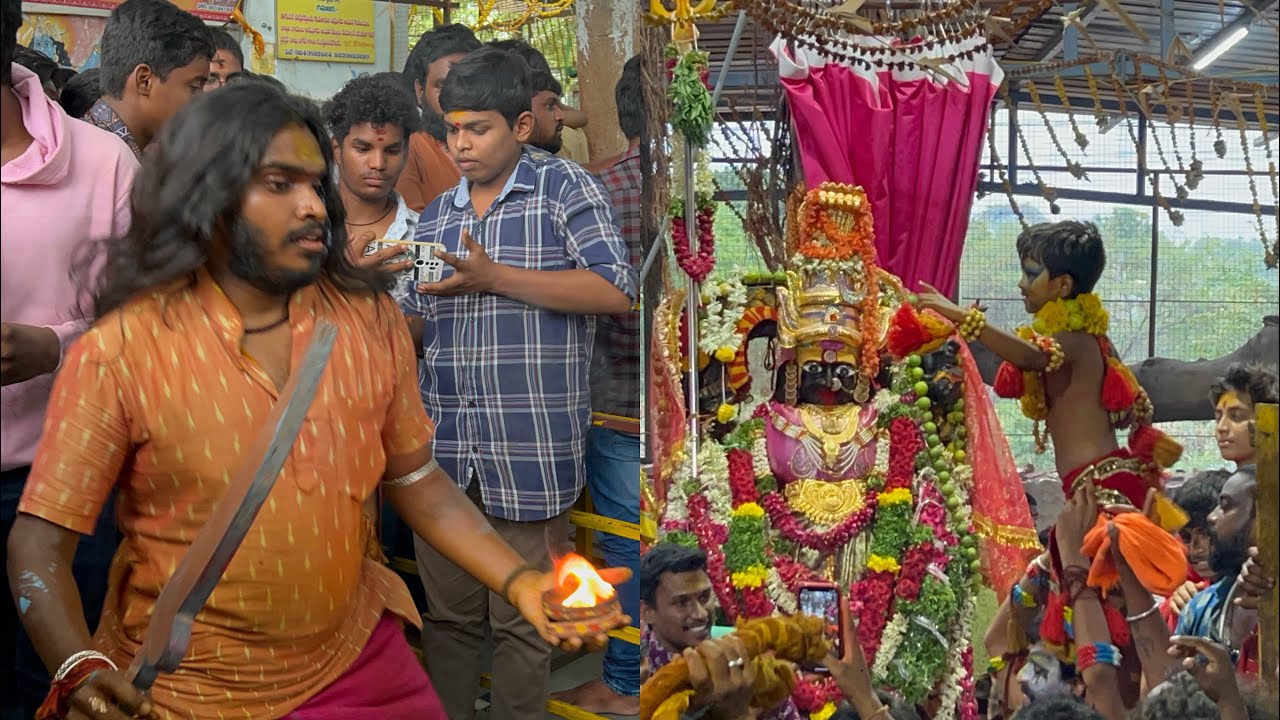 Old city Bonalu 2024 | Potharaju dance | Thotella Procession at Falaknuma Kali Mata temple