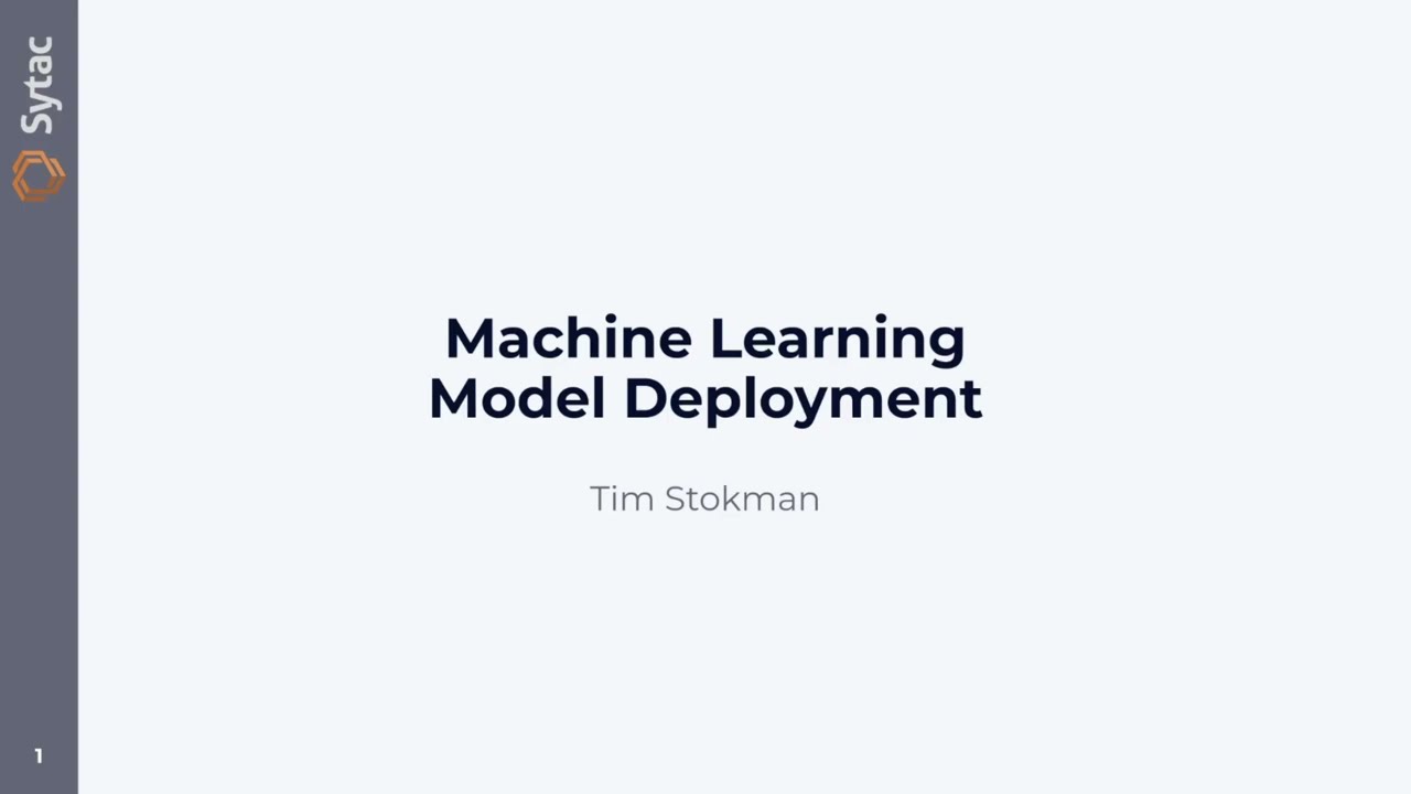 Machine Learning Model Deployment – Tim Stokman