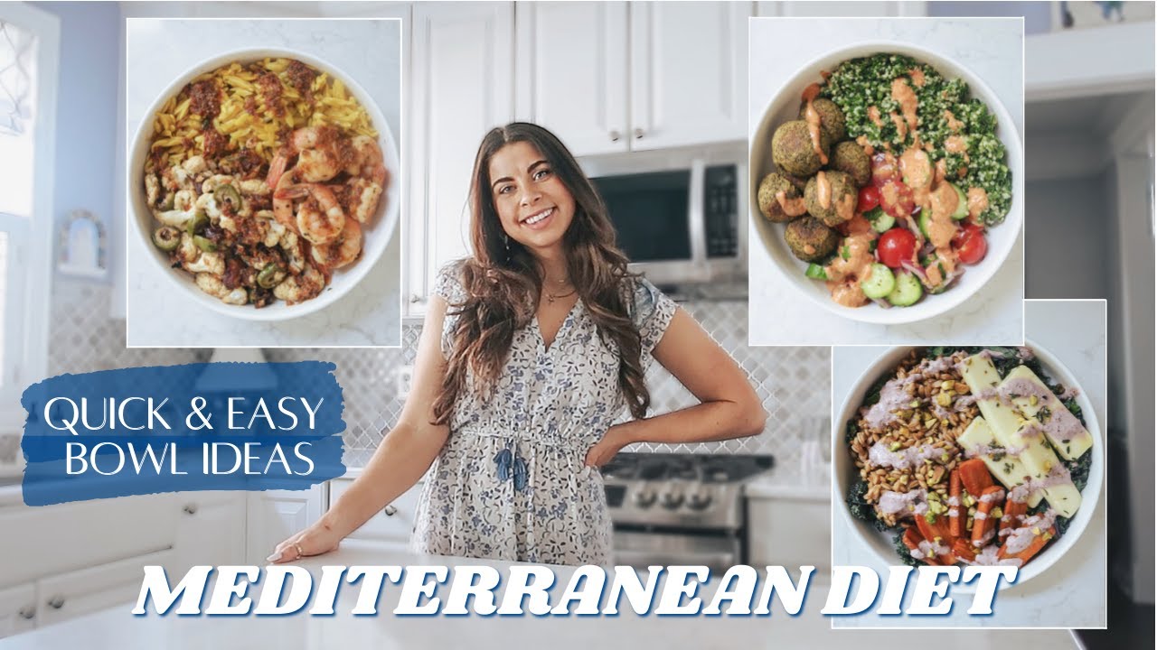 Mediterranean Diet Balanced Bowl Ideas - Healthy Meal Prep Recipes | GF, DF & V Options