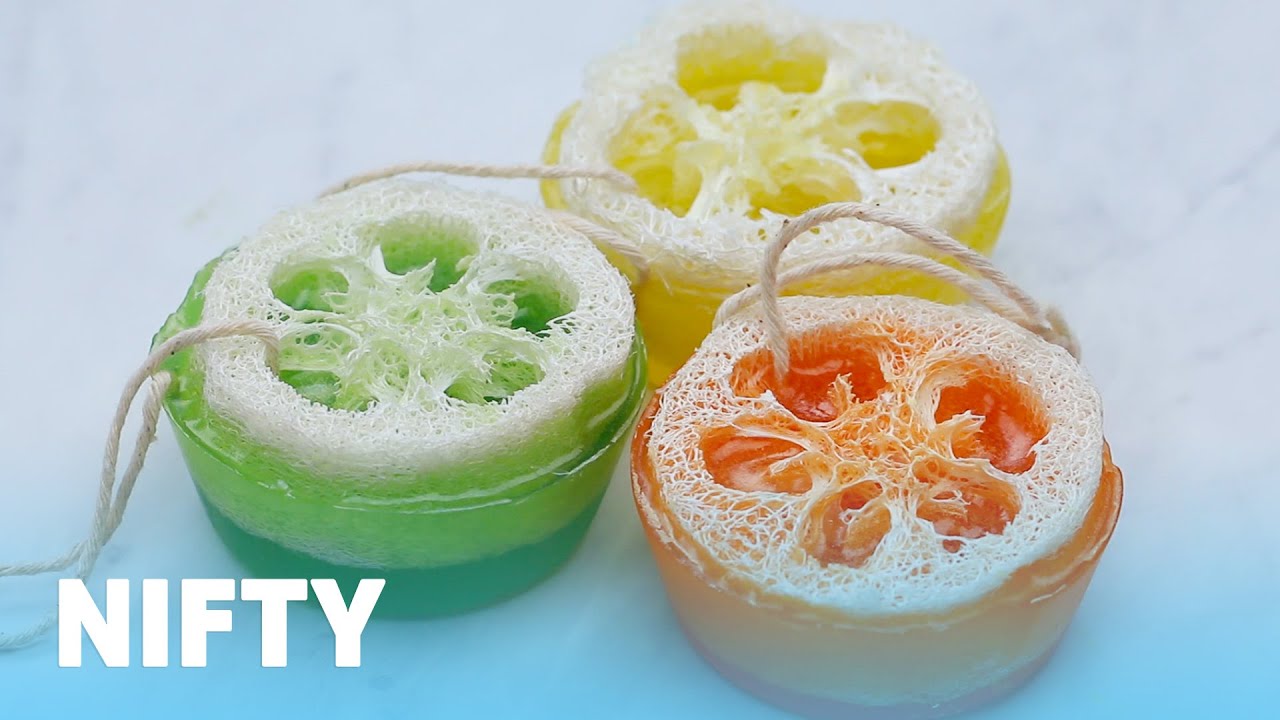 DIY Loofah Soap Bars