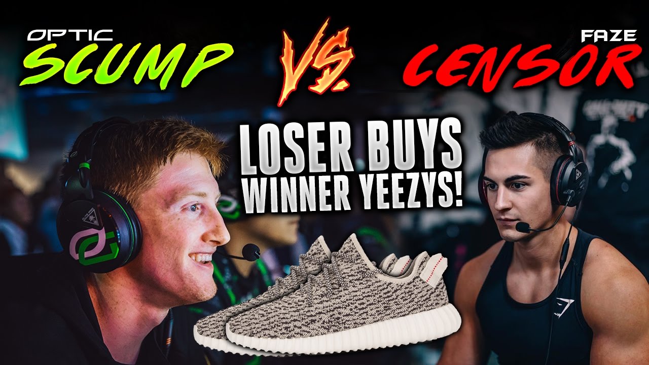 OpTic Scump vs. FaZe Censor - 1v1 (Loser Buys Winner NEW Yeezy's)