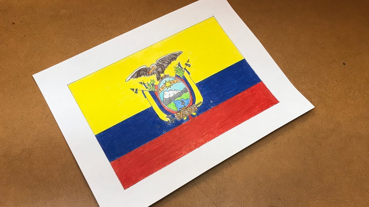 Ecuadorian Flag Drawing 🇪🇨