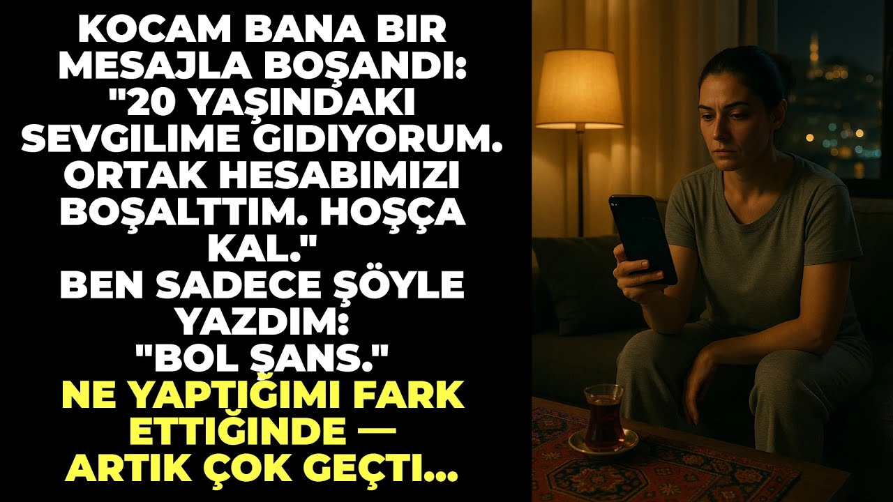 Kocam bana bir mesajla boşandı: