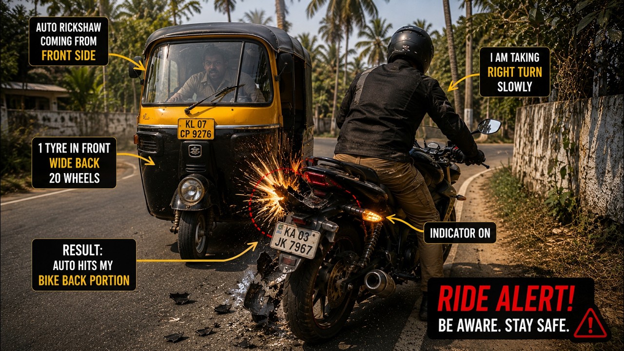 Auto Rickshaw Crashed My Bike! 😡 | First Accident Story + Repair Cost | Yamaha FZ 2.0 | Bangalore