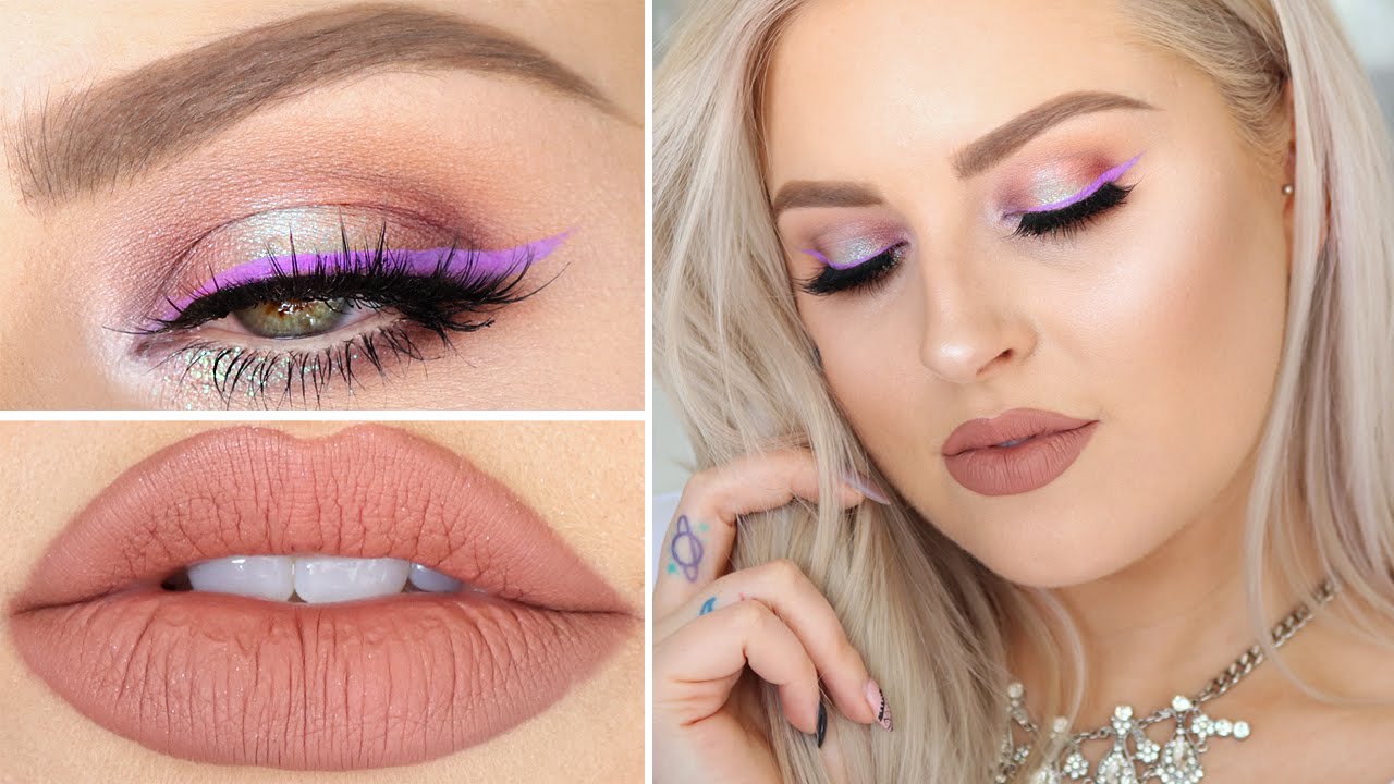 Candy Purple Liner & Glitter! ♡ Chit Chat Get Ready With Me