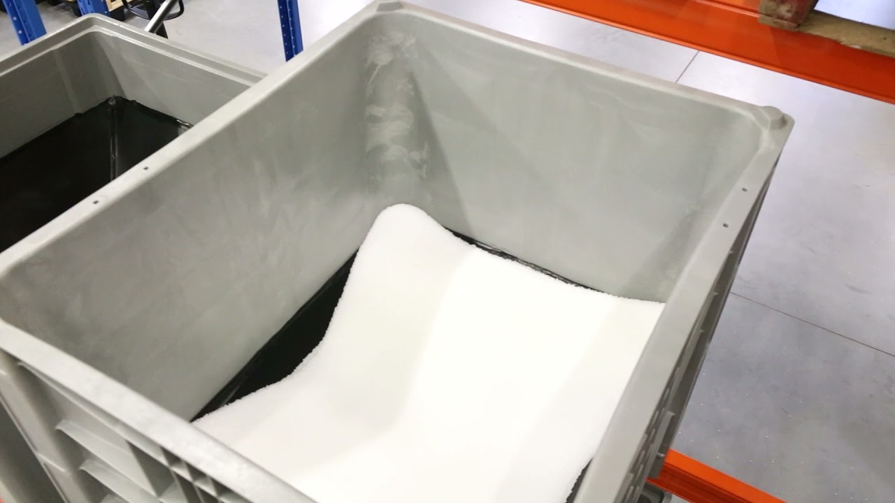 Palettenbox mit Trichterboden