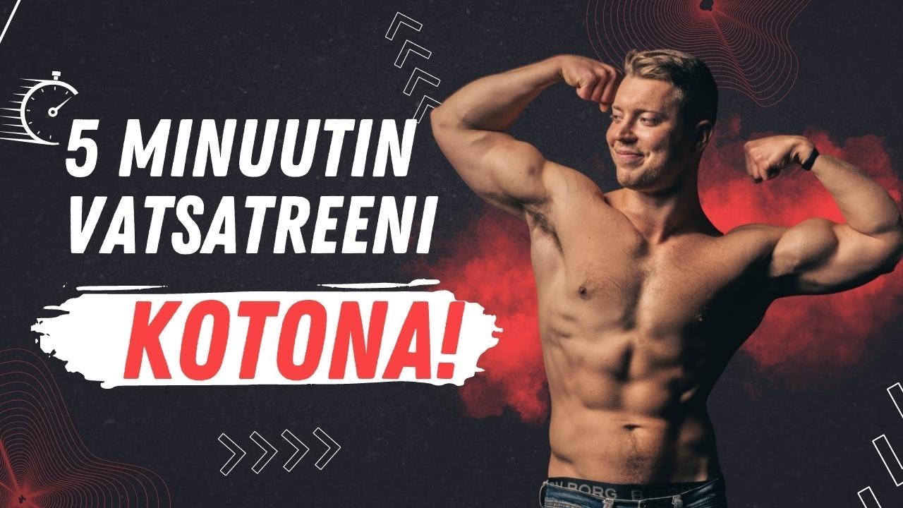 5 minuutin VATSATREENI kotona VAHVOILLE vatsalihaksille I PT Paahtio