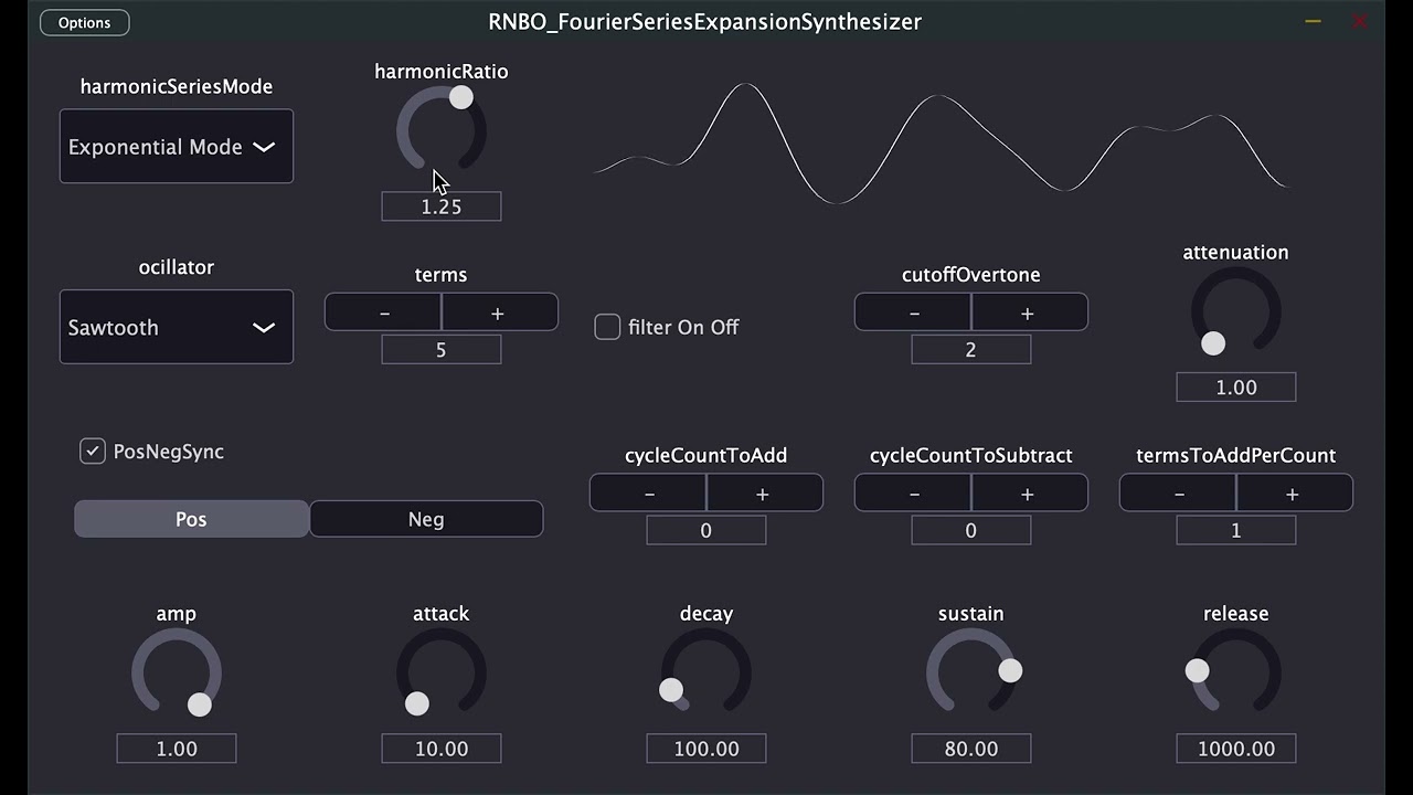 【Max MSP(RNBO) * JUCE】FourierSeriesExpansionSynthesizer (3)