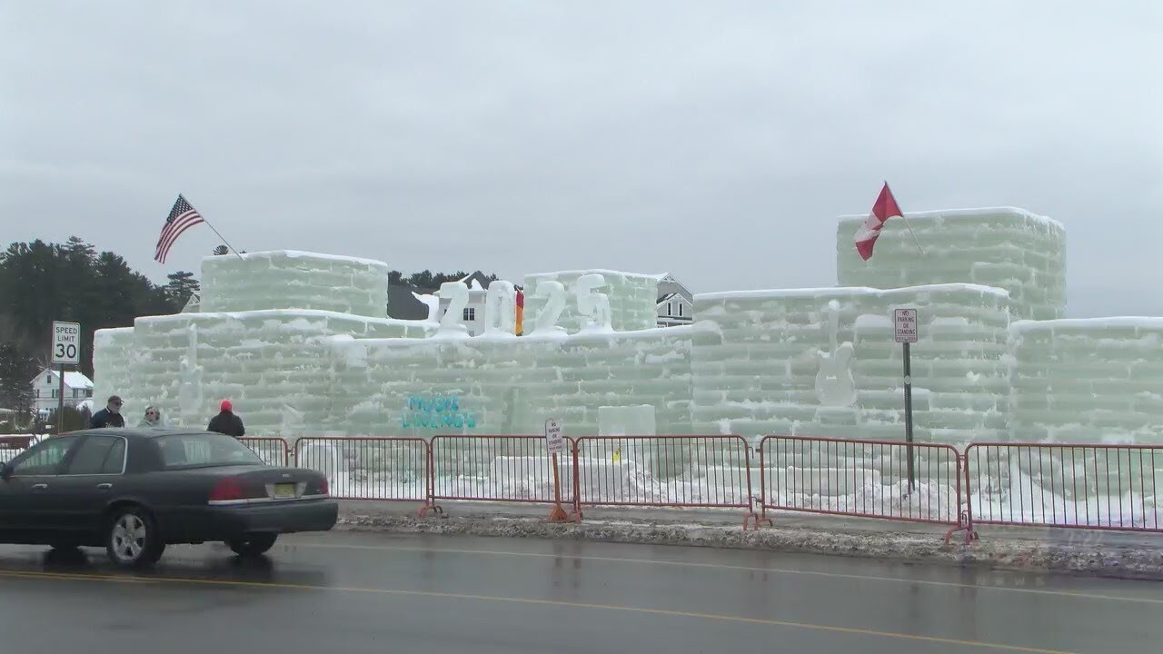 Behind-the-scenes with Saranac Lake Ice Palace builders