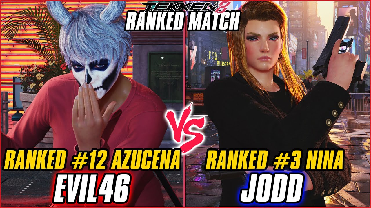 TEKKEN 8 ▰ EVIL46 (#12 Ranked Azucena) vs JODD (#3 Ranked Nina) ▰ T8 HIGH LEVEL GAMEPLAY