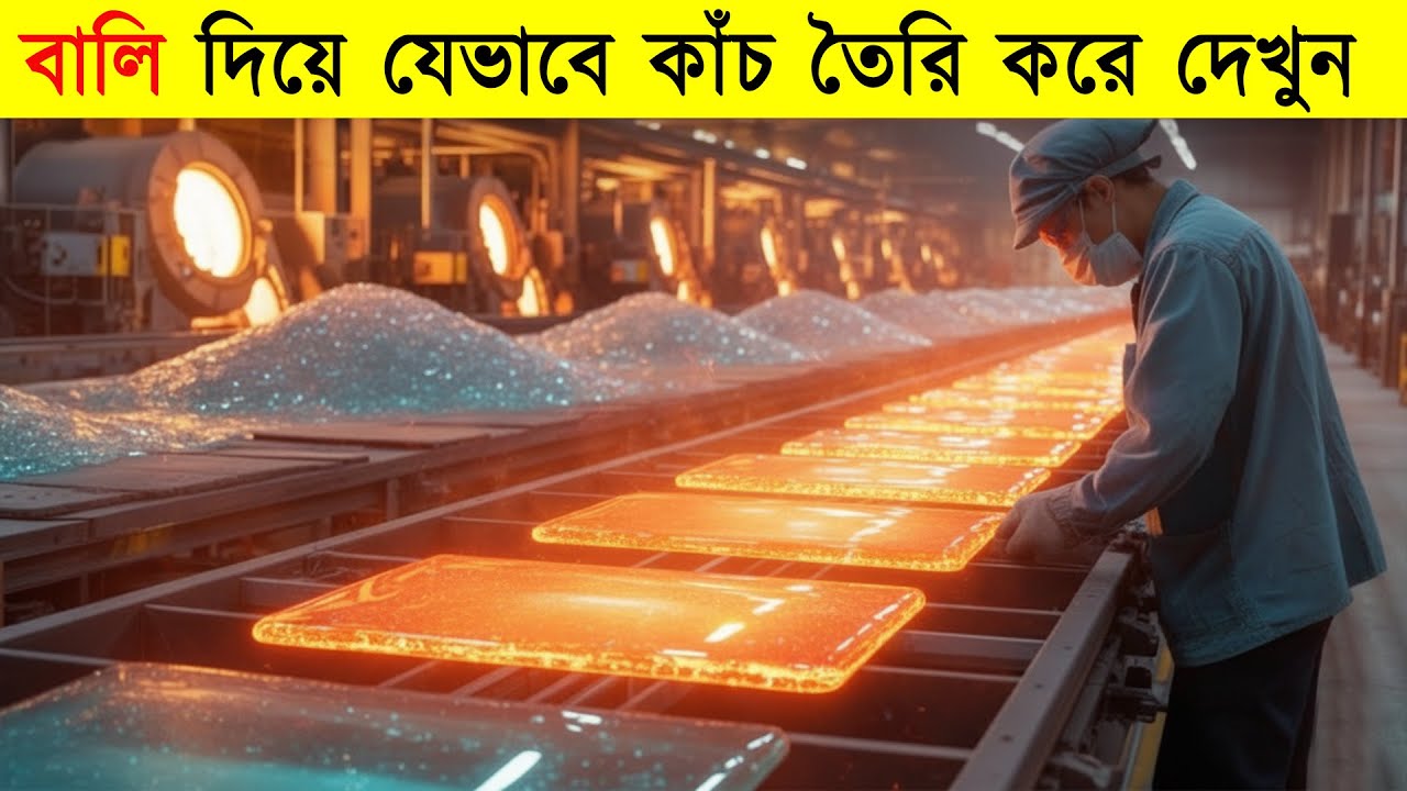 হাজারো টন বালি দিয়ে ফ্যাক্টরিতে কিভাবে কাঁচ তৈরি হয় দেখুন || How Glass Is Made?