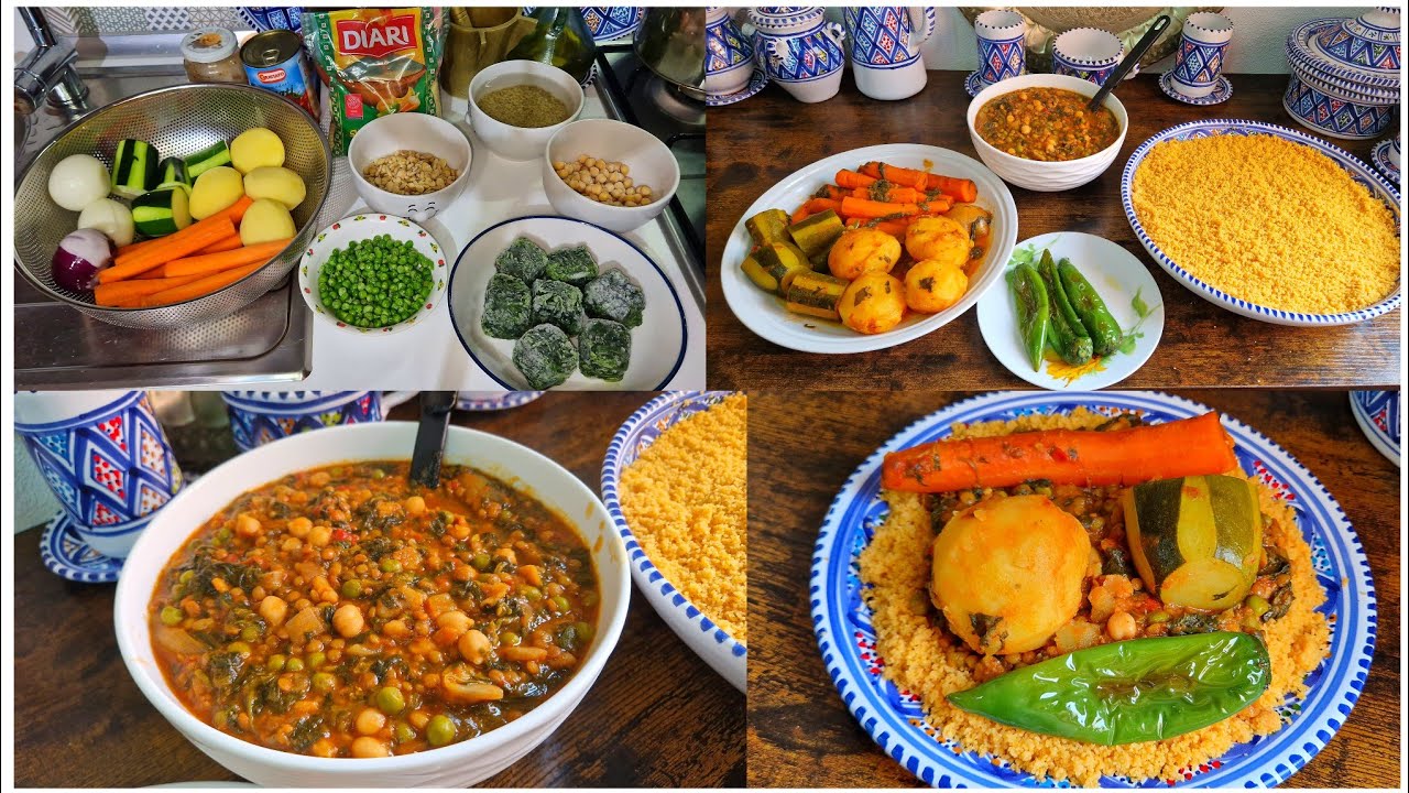 Тунисский кускус с овощами, без мяса. Я угостил им своего друга. Это один из видов кускуса, богат...