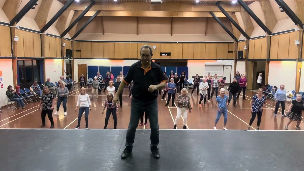 CUMBIA SEMANA Line Dance - Hayling Island, UK Workshop with Ira Weisburd