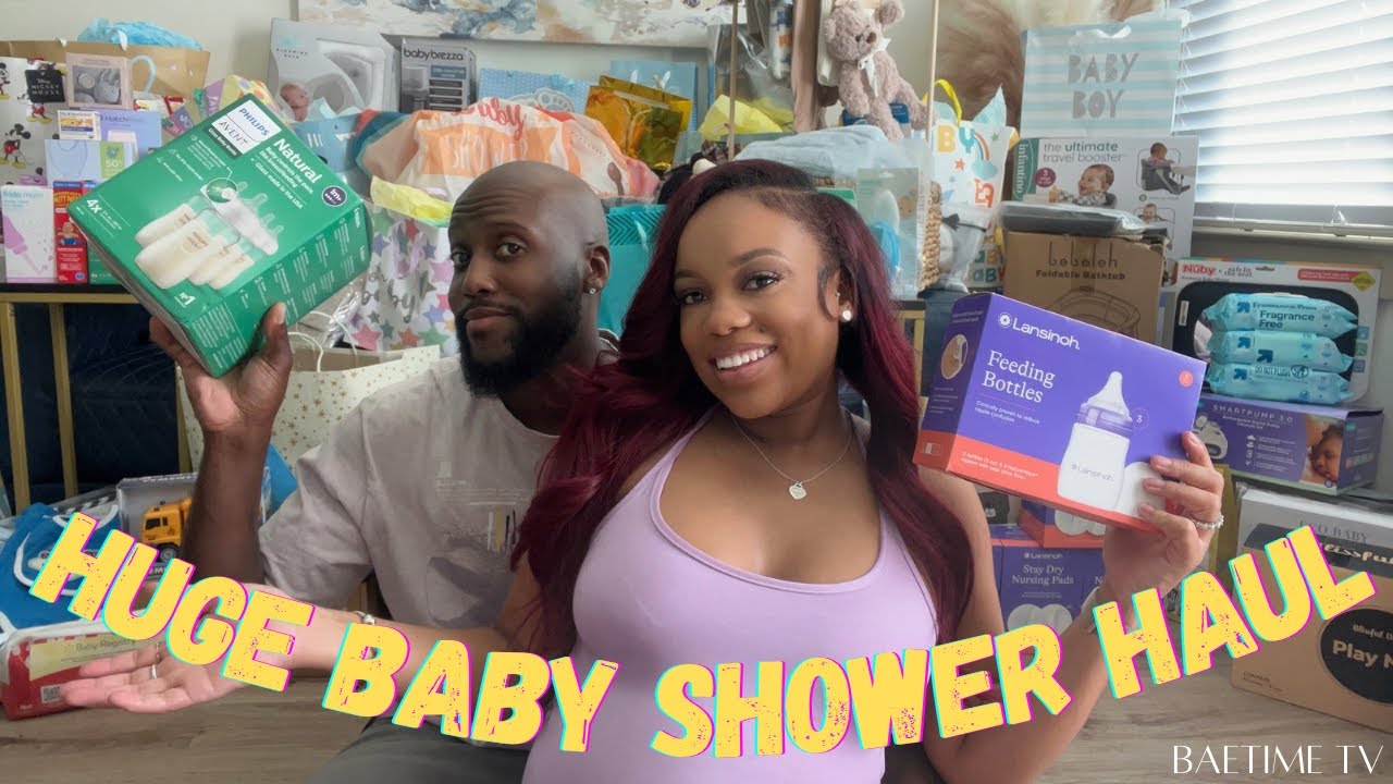 HUGE Baby Shower & Baby Registry Haul | First Time Parents | BaeTime TV