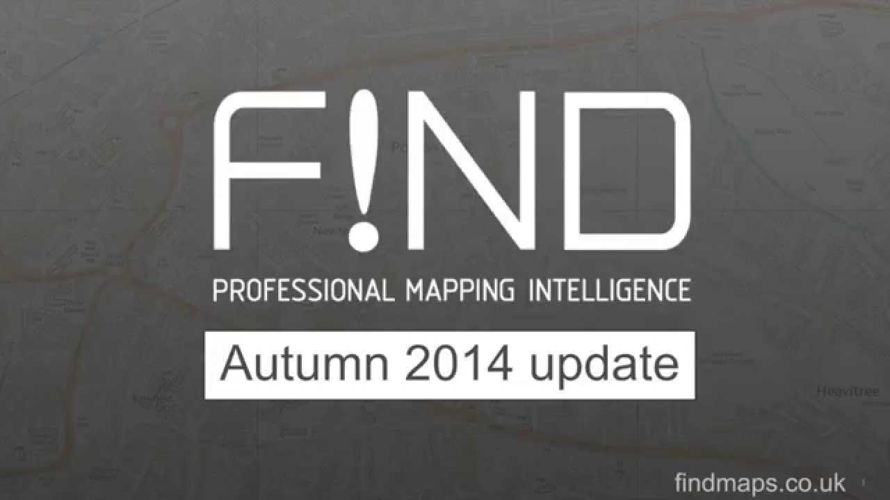 FIND Maps - Autumn 2014 update - Widescreen map viewing, more precise exporting and annotating