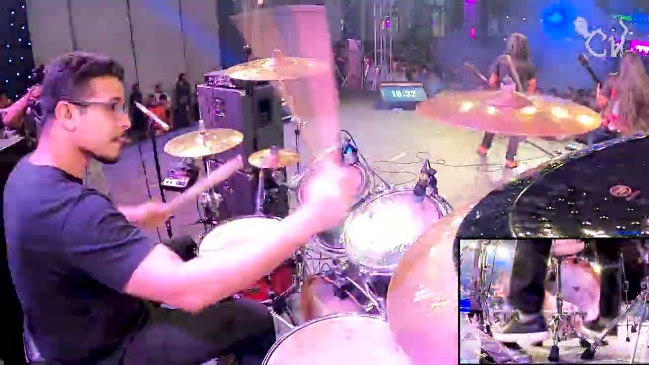 POWERSURGE: Auprostut Juddho Live at Headbangers Paradise '22 (Drum cam)