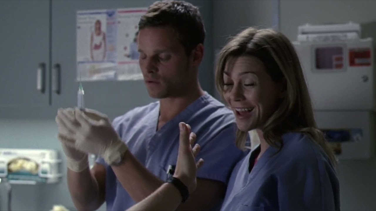 Grey's Anatomy - Alex, Meredith, Izzie y Cristina ven el trasero de George (1x09) [Espa&ntilde;ol Latino]