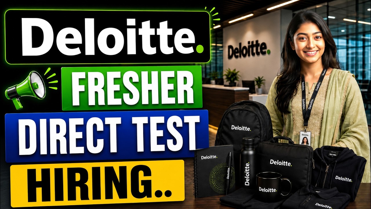 Deloitte Direct Test  Hiring  2026 | Freshers Eligible | Apply Now