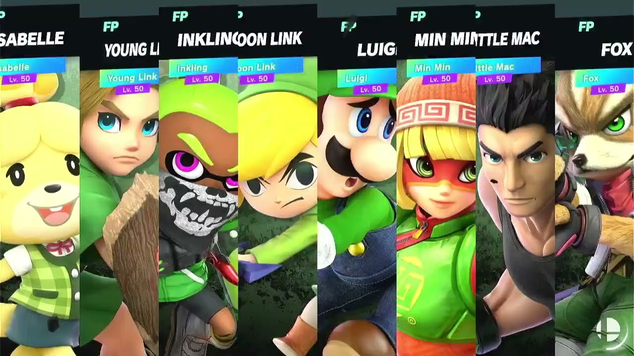 Super Smash Bros Ultimate Amiibo Fights Warriors in Green Free for all
