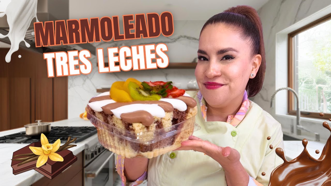 Empieza tu negocio con esta Receta de Pastel Marmoleado! 🤩