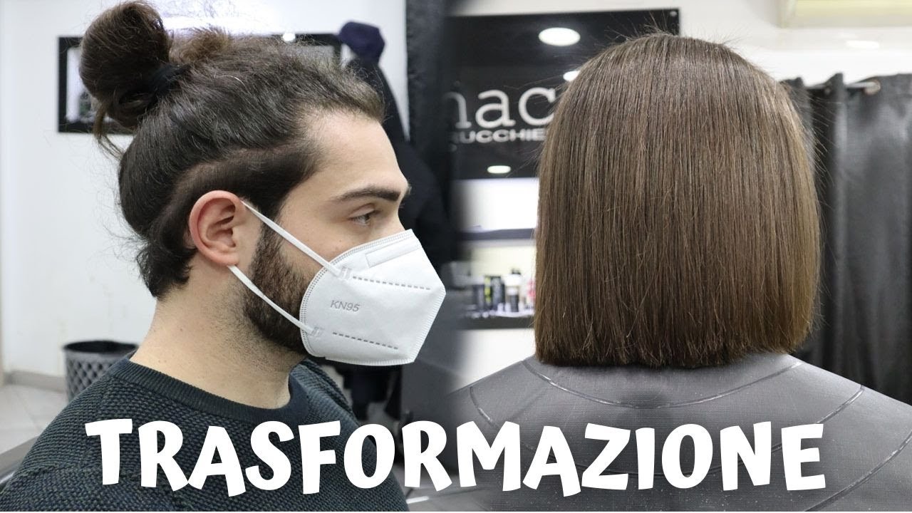 TRATTAMENTO ALLA CHERATINA DA UOMO + taglio capelli lunghi ✂ Taglia e Cambia