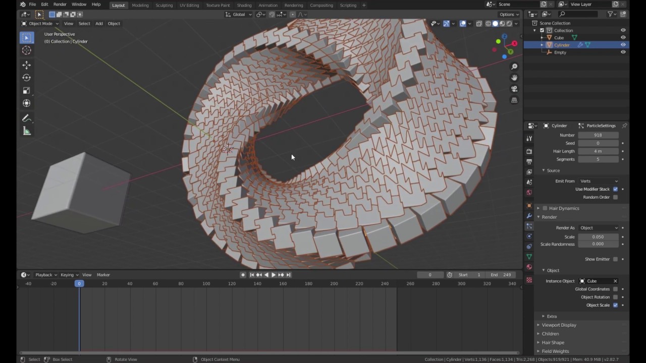 How to make a Animated Mobius Strip in Blender