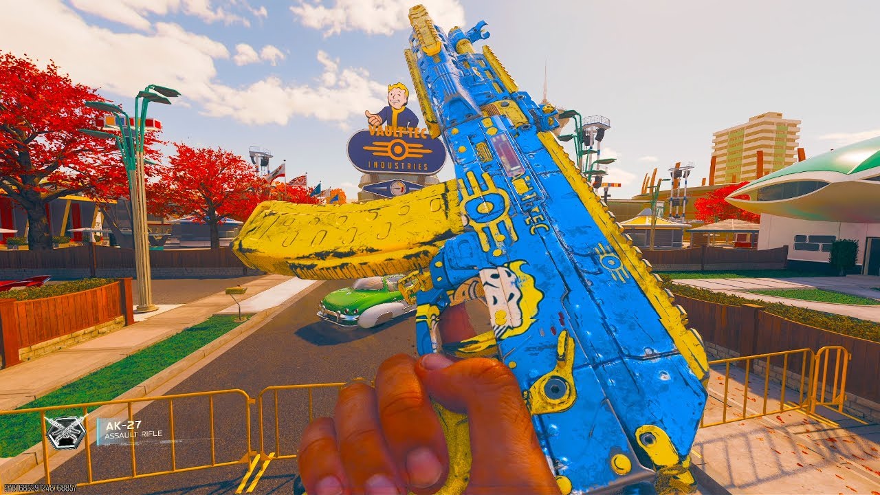 FREE FALLOUT VAULT-TEC CAMO IN BLACK OPS 7!