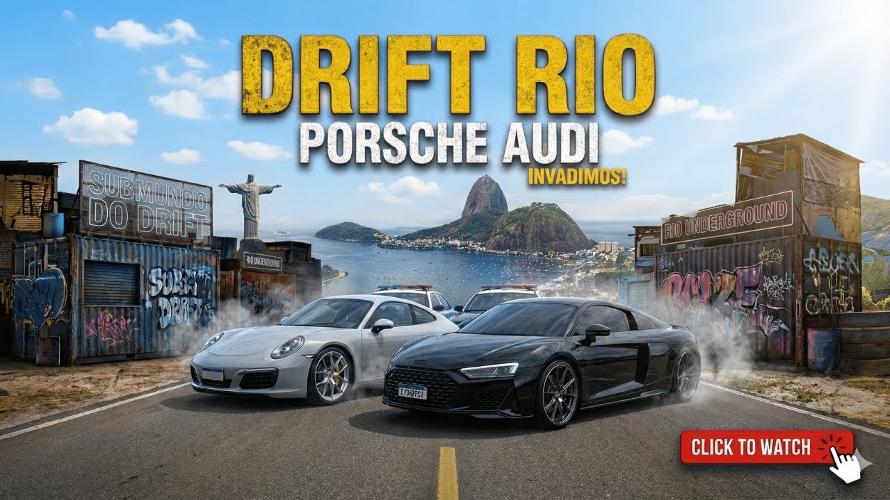 INV4DIM0S O DRIFT RIO😱 *PORSCHE 911 E AUDI R8*