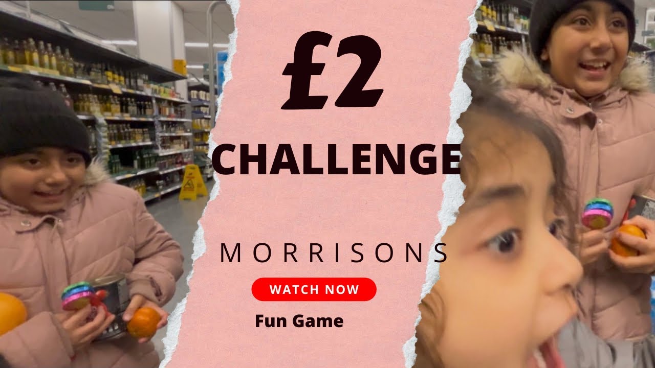 £2 Challenge at Morrisons 😂 | Can We Do It?!