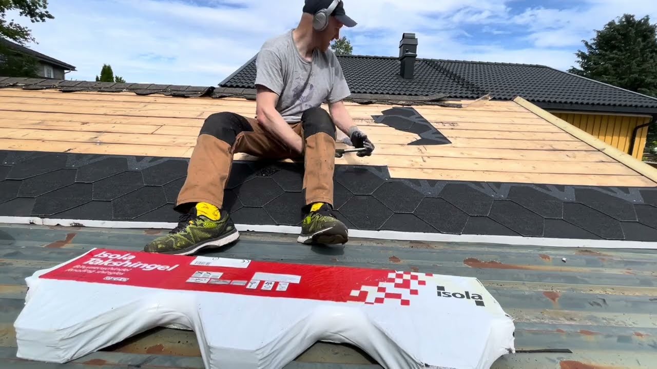Legge ny takshingel - Roof shingles