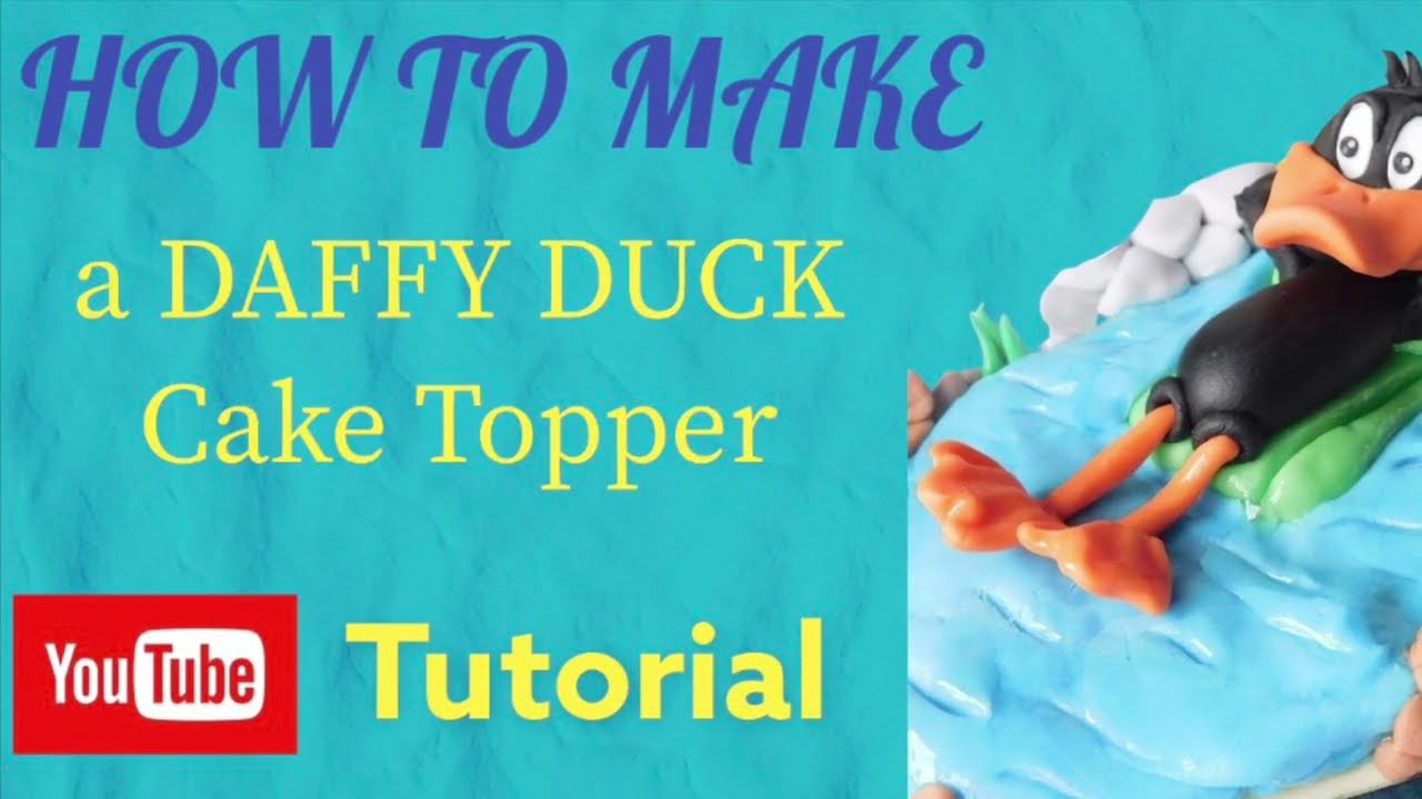 HOW TO MAKE A DAFFY DUCK CAKE TOPPER | TUTORIAL